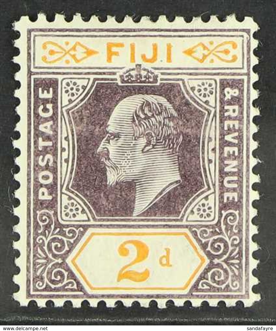 1903 2d Dull Purple And Orange With DAMAGED FRAME AND CROWN, SG 106a, Very Fine Mint. For More Images, Please Visit Http - Fiji (...-1970)