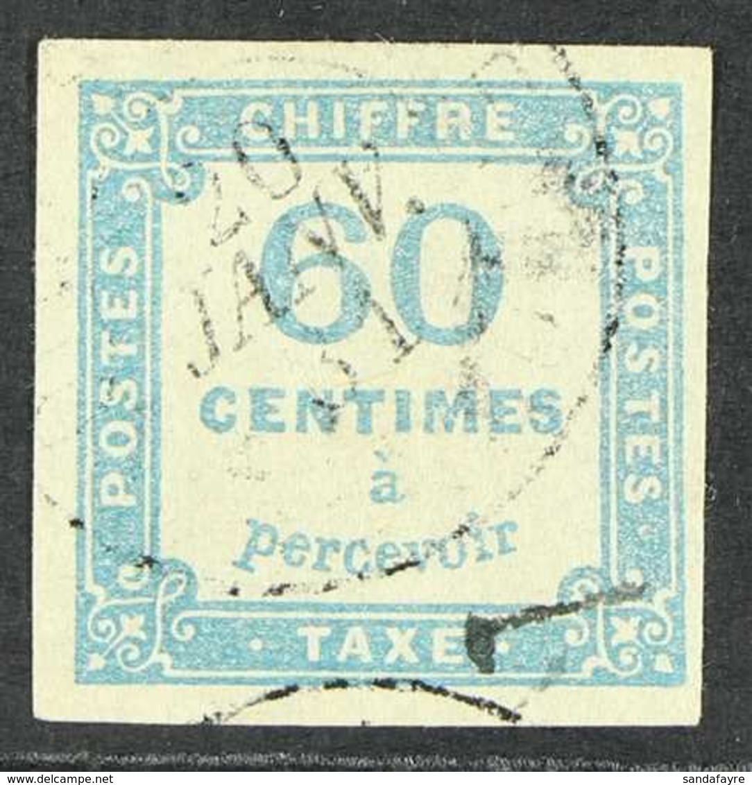 POSTAGE DUES 1871 - 8 60c Blue, Yv 9, Superb Used. For More Images, Please Visit Http://www.sandafayre.com/itemdetails.a - Other & Unclassified