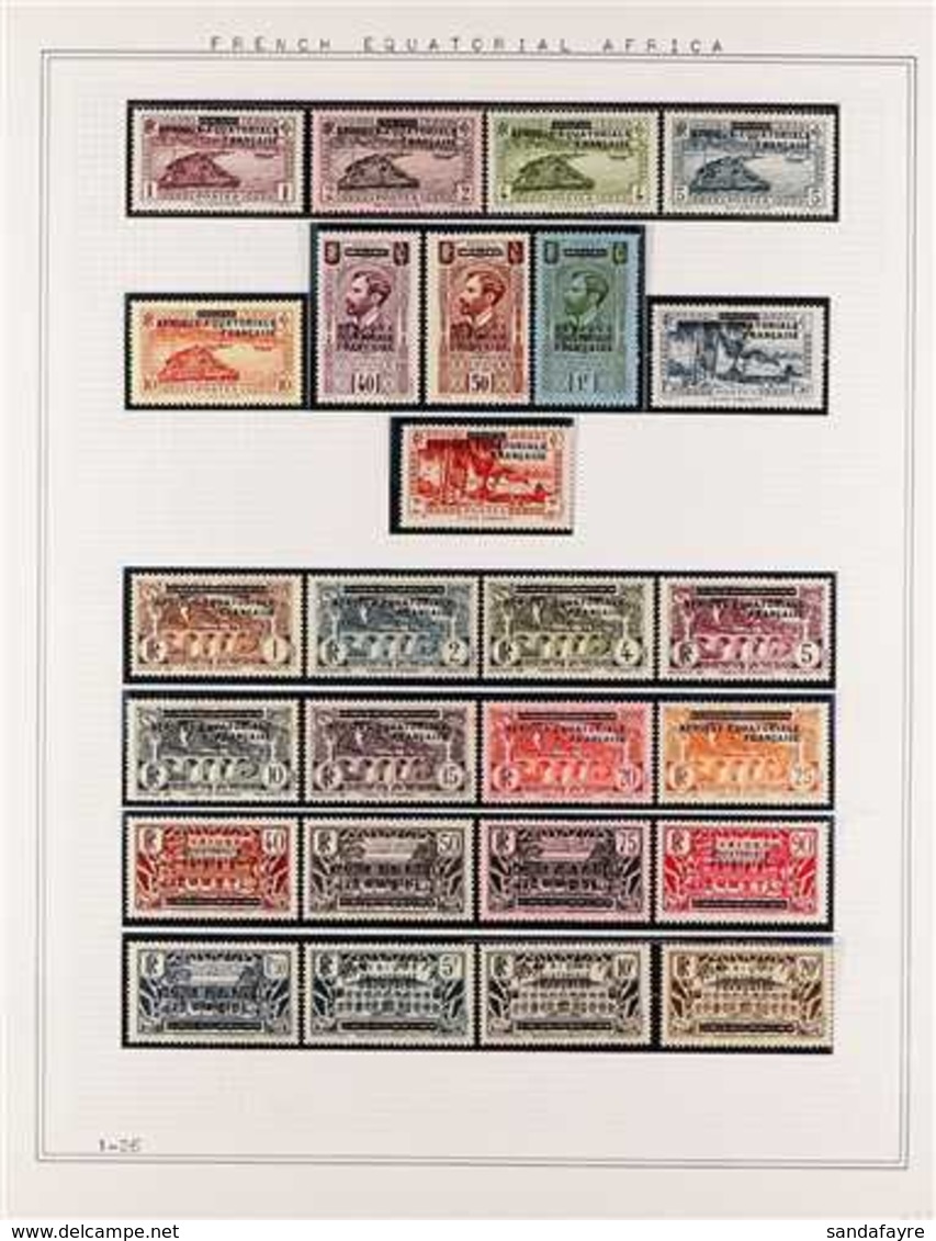 FRENCH EQUATORIAL AFRICA 1936-1958 ALL DIFFERENT MINT COLLECTION On Album Pages, Generally Very Fine Condition Including - Other & Unclassified