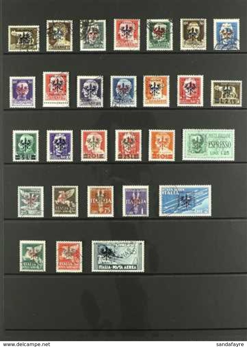 OCCUPATION OF LAIBACH (LJUBLJANA), SLOVENIA 1944 (Jan) Overprinted Italy Definitives (Postage, Air And Express) Complete - Other & Unclassified