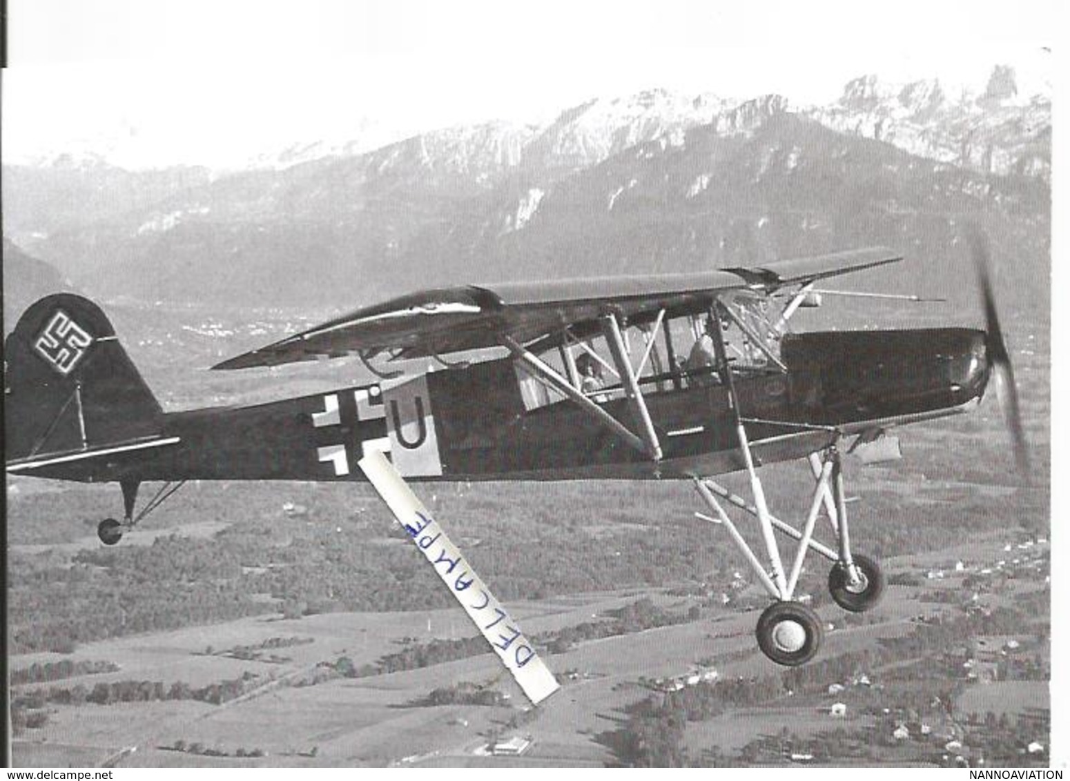 PHOTO AVION ALLEMAND FIESELER  A IDENTIFIER   12X18CM - Aviation