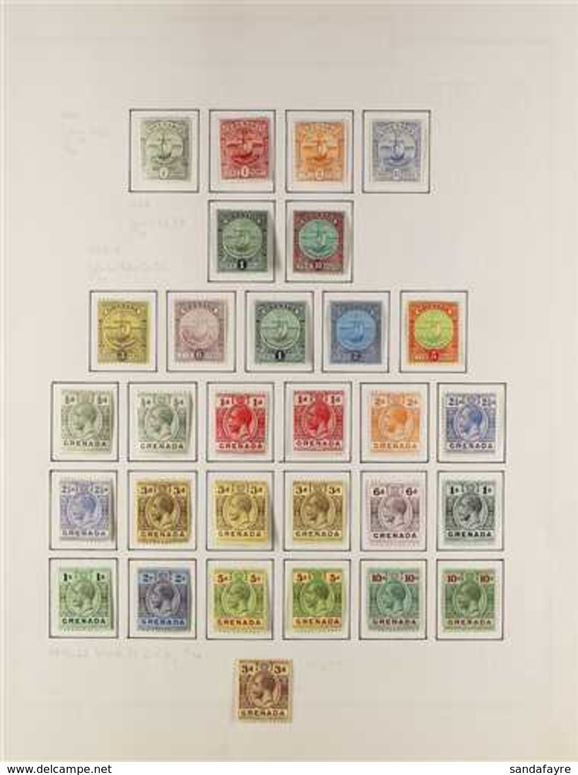 1906 - 1935 HIGHLY COMPLETE MINT ONLY COLLECTION Attractively Presented On Album Pages With Every Space Filled And Inclu - Grenada (...-1974)