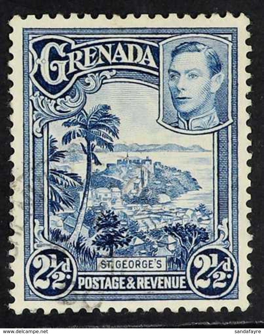 1938 2½d Bright Blue, Geo VI "St George's", Perf 12½x13½, SG 157a, Very Fine Used. For More Images, Please Visit Http:// - Grenada (...-1974)