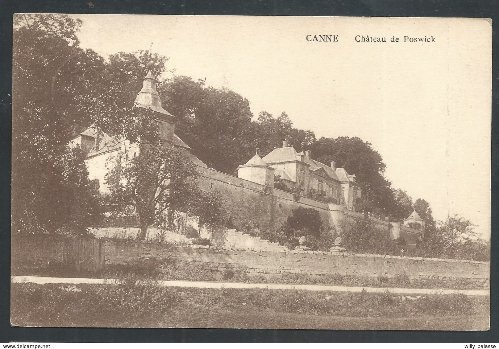 +++CPA - CANNE - KANNE - Riemst - Château De POSWICK - Cachet Relais 1923   // - Riemst