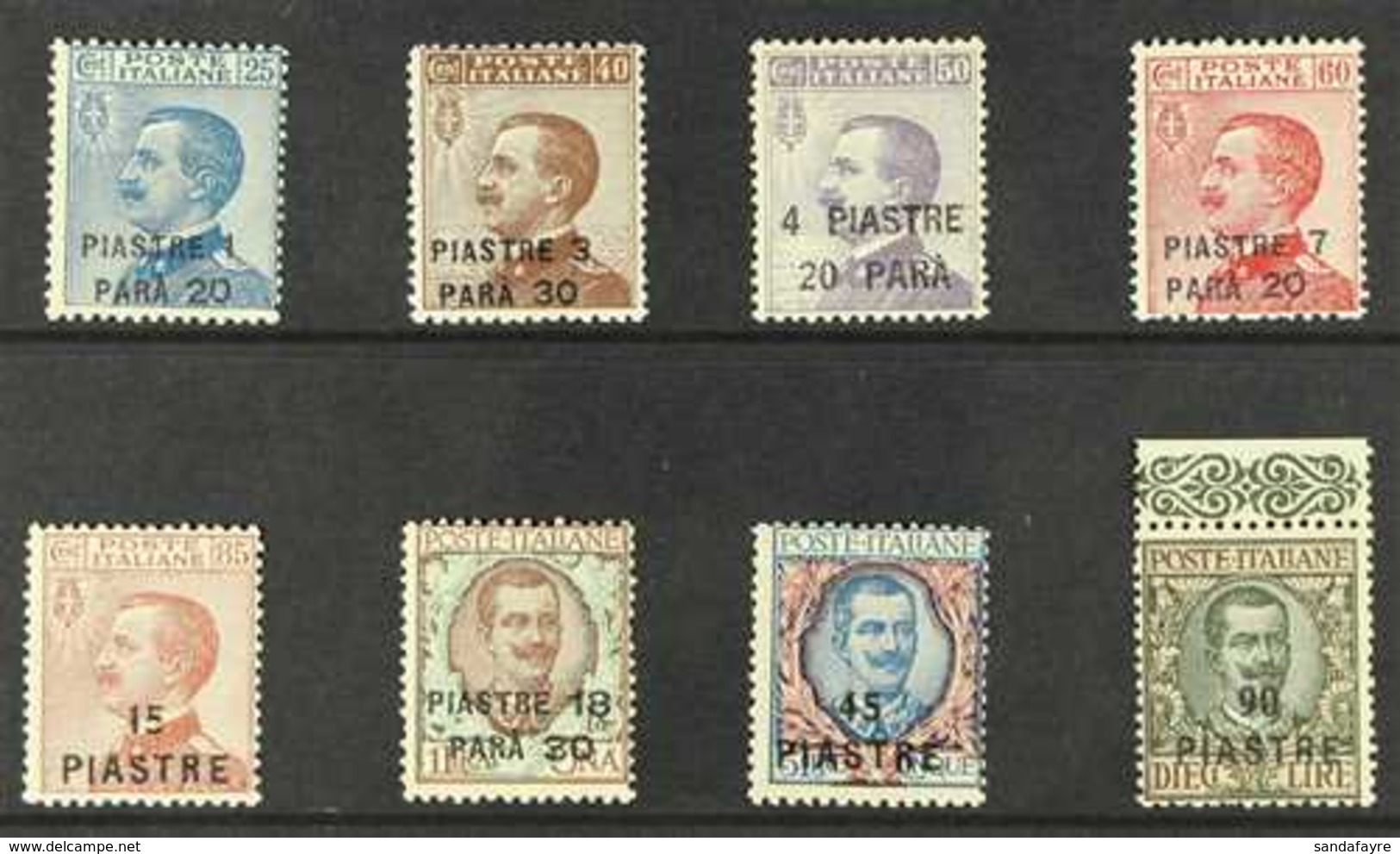 POST OFFICES IN LEVANT CONSTANTINOPLE. 1923 Surcharged Complete Set, Sass S16, Never Hinged Mint (8 Stamps) For More Ima - Other & Unclassified