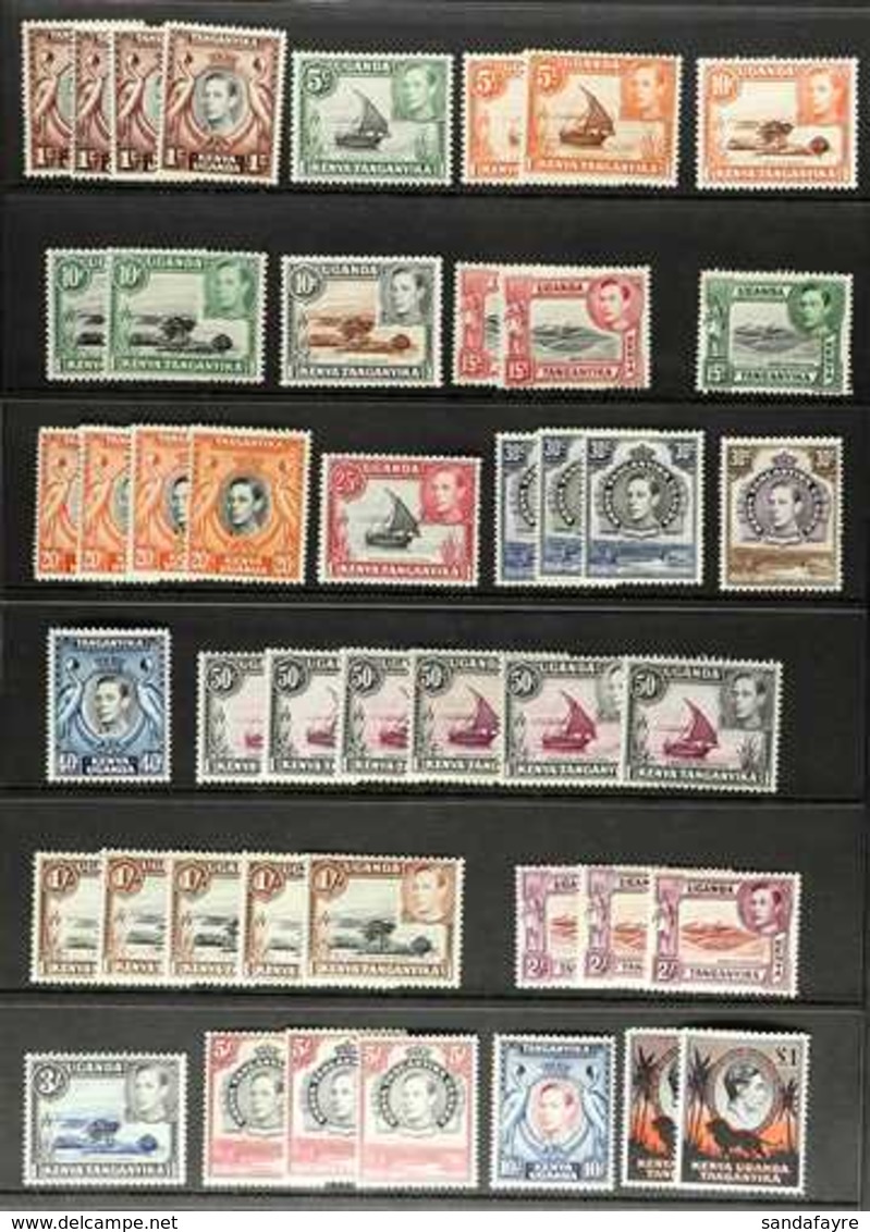 1938-54 King George VI Definitive Set Complete, SG 131/15b, With Most Of The Additional Listed Perf And Shades Varieties - Vide