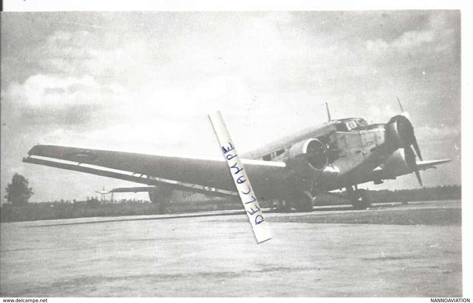 PHOTO AVION JUNKER JU 52   17X10CM - Aviation