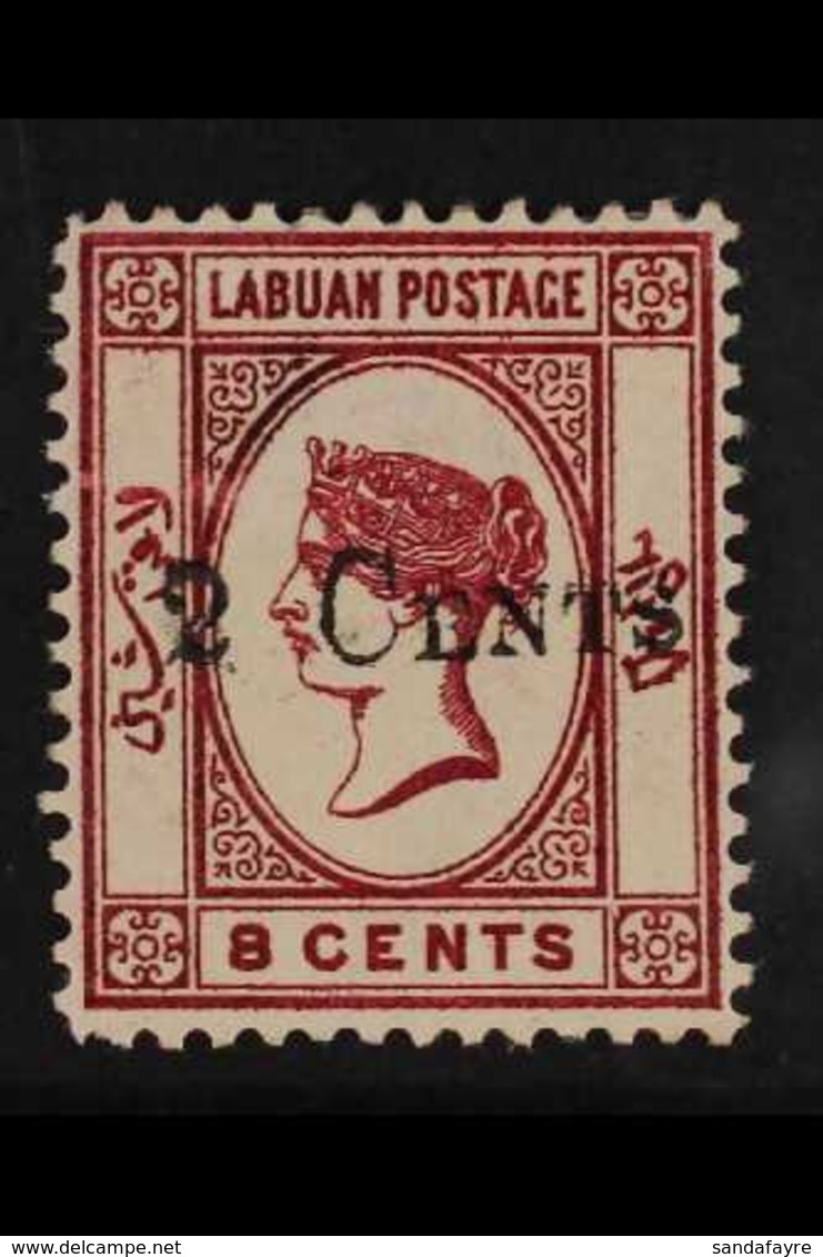 1885 (June) 2c On 8c Carmine Surcharge, SG 23, Fine Mint, Very Fresh. For More Images, Please Visit Http://www.sandafayr - North Borneo (...-1963)