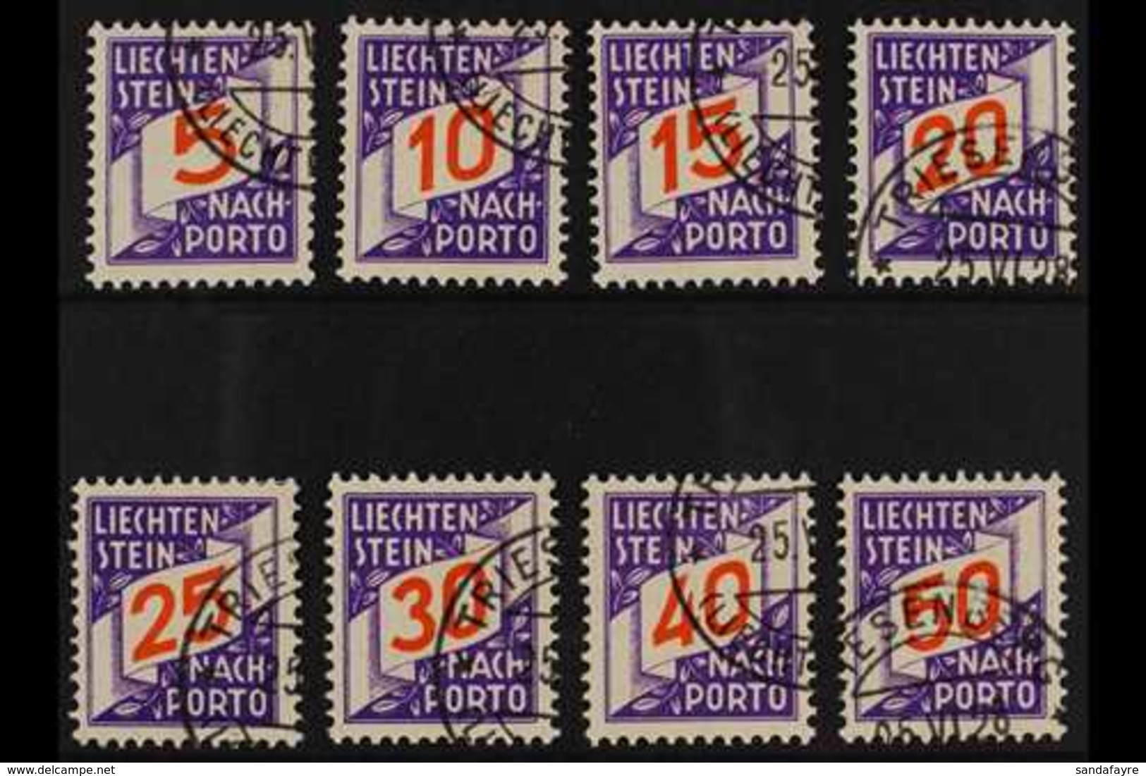 POSTAGE DUE 1928 Complete Set, SG D84/D91, Very Fine Used. (8 Stamps) For More Images, Please Visit Http://www.sandafayr - Other & Unclassified