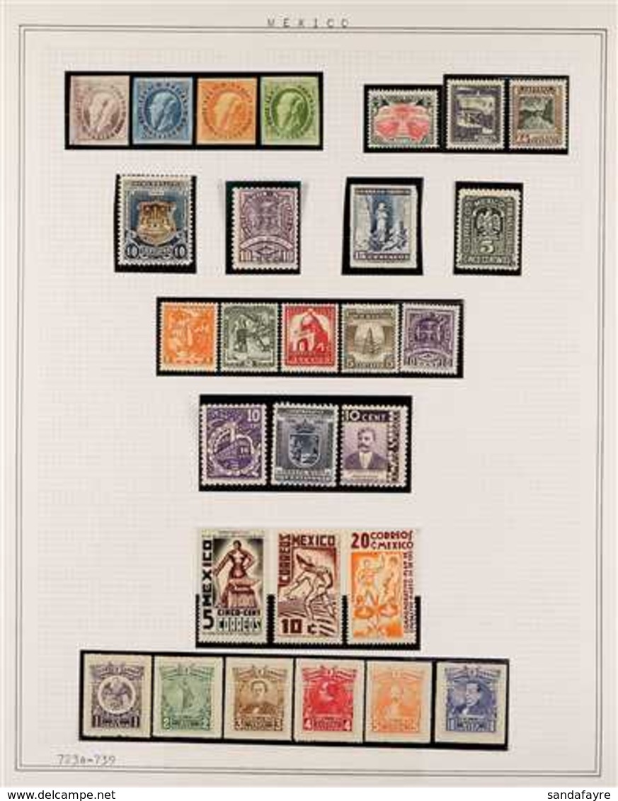 1866-1967 ALL DIFFERENT COLLECTION A Delightful, ALL DIFFERENT Mint, Nhm & Used Collection With Many Complete Sets, A Us - Mexico