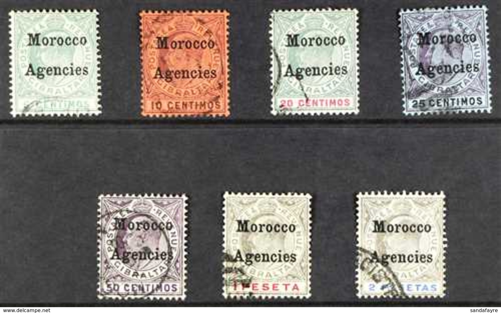 1905 -06 Ed VII Set Complete, Wmk MCA, SG 24/30, Fine To Very Fine Used. (7 Stamps) For More Images, Please Visit Http:/ - Other & Unclassified