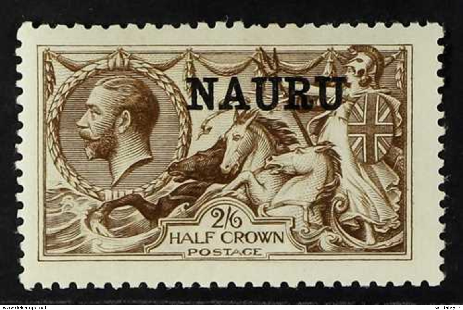 1916 - 23 2s 6d Dark Sepia, DLR Seahorse, SG 19, Very Fine And Fresh Mint. Beautiful Stamp. For More Images, Please Visi - Nauru