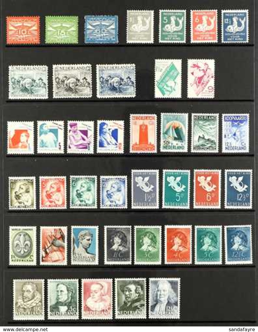 1921-1945 ALL DIFFERENT MINT SETS Includes 1921 Airs, 1929 Child Welfare, 1930 Rembrandt, 1931 Gouda Church, 1931 Child  - Other & Unclassified