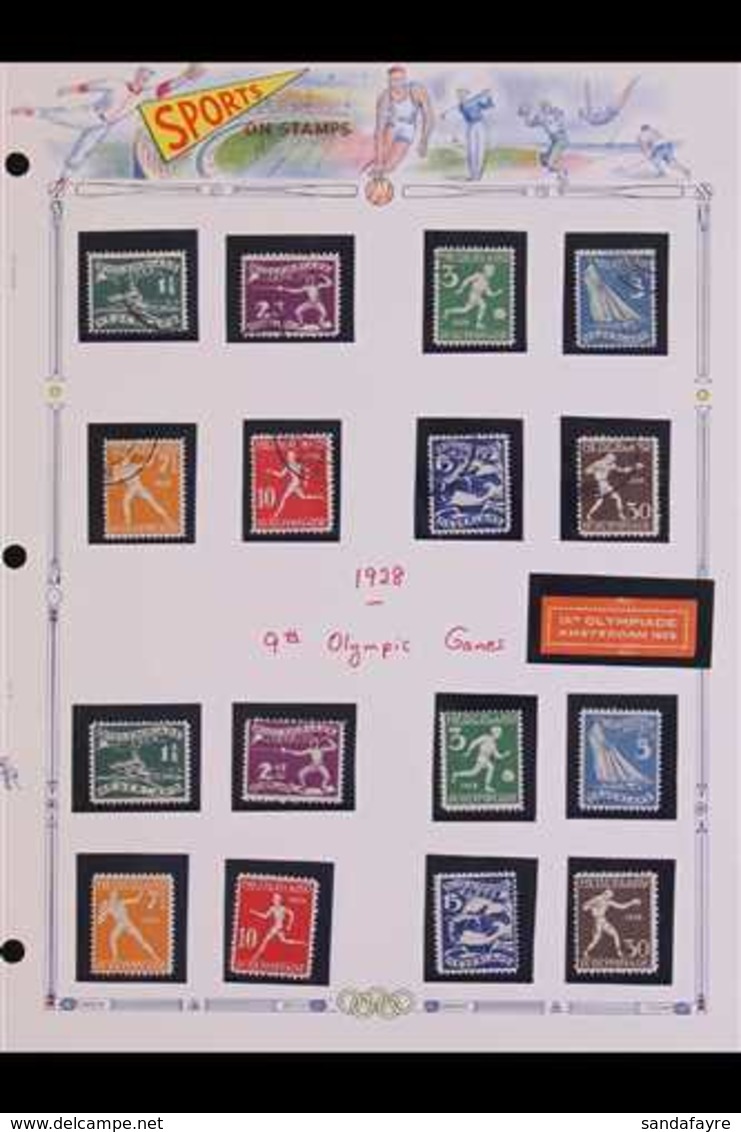 SPORT TOPICAL COLLECTION 1928-1999 Collection On Album Pages - An Impressive Array Of Covers, Cards And (mostly Never Hi - Other & Unclassified