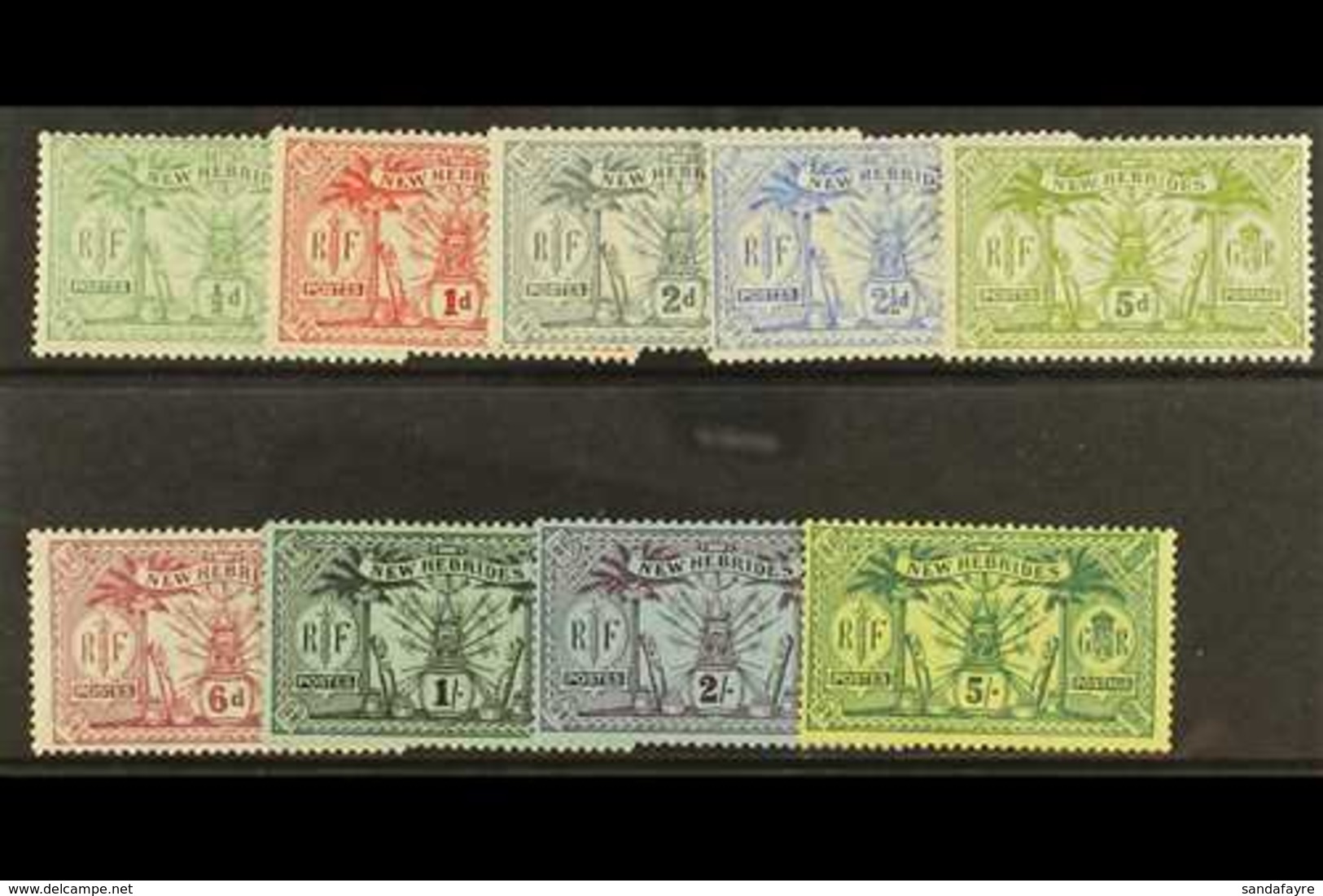 ENGLISH 1911 Complete Set, SG 18/28, Fine Mint. (9 Stamps) For More Images, Please Visit Http://www.sandafayre.com/itemd - Other & Unclassified