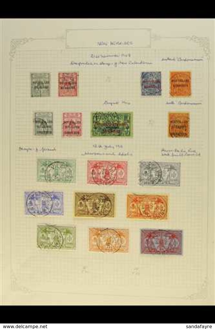 FRENCH 1908-1979 FINE USED COLLECTION On Leaves, All Different, Inc 1910-11 Opts Set (ex 25c), 1911 Set To 1f, 1957 Most - Other & Unclassified
