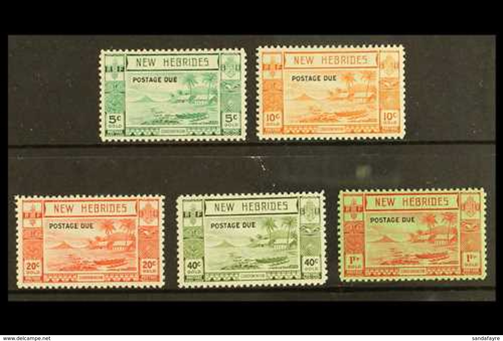 POSTAGE DUE 1938 Set, SG D6/10, Very Fine Mint (5 Stamps) For More Images, Please Visit Http://www.sandafayre.com/itemde - Other & Unclassified