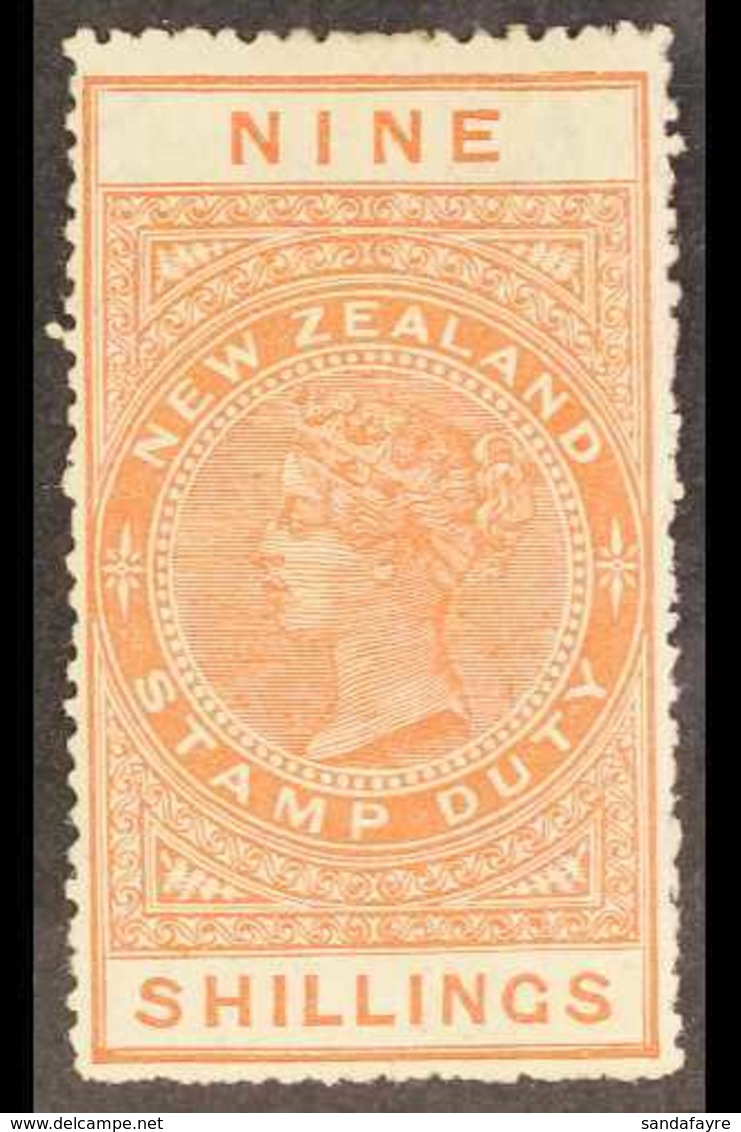 POSTAL FISCAL 1906. 9s Orange, P14, SG F86, Fine Mint For More Images, Please Visit Http://www.sandafayre.com/itemdetail - Other & Unclassified