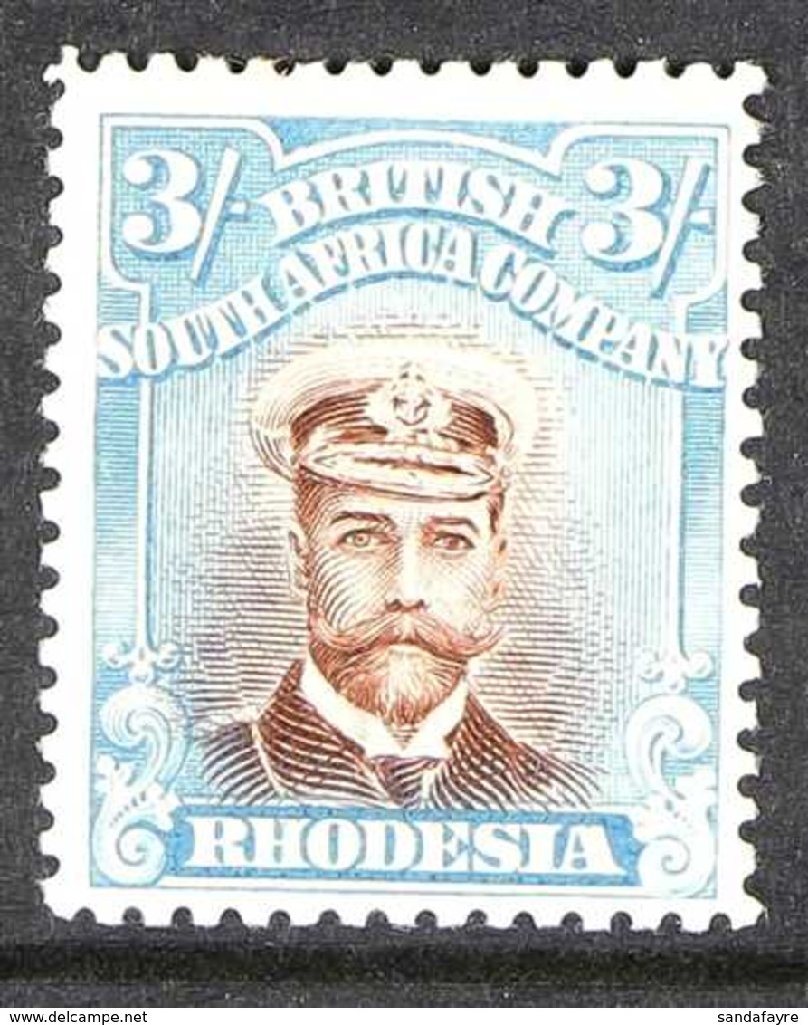 1913-19 3s Brown & Blue Admiral Die II Perf 14, SG 236b, Fine Mint, Very Fresh. For More Images, Please Visit Http://www - Other & Unclassified