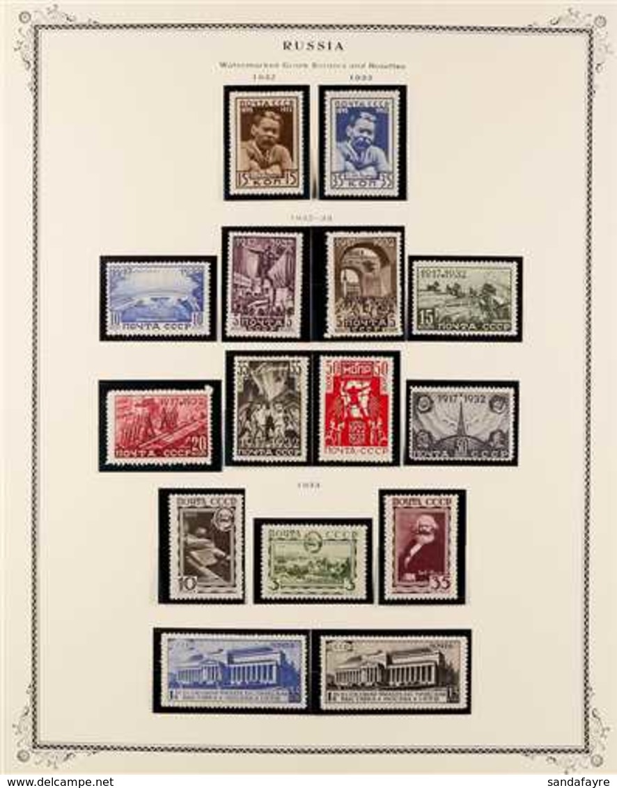 1932-1939 ATTRACTIVE FINE MINT COLLECTION In Hingeless Mounts On Pages, ALL DIFFERENT, Includes 1932-33 Gorky Set, 1932- - Other & Unclassified