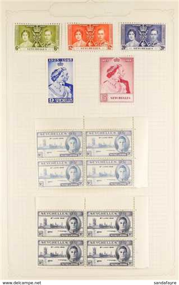 1937-52 COMPLETE FINE MINT KGVI COLLECTION Presented On Album Pages, Includes A Complete Run From Coronation To 1952 Pic - Seychelles (...-1976)