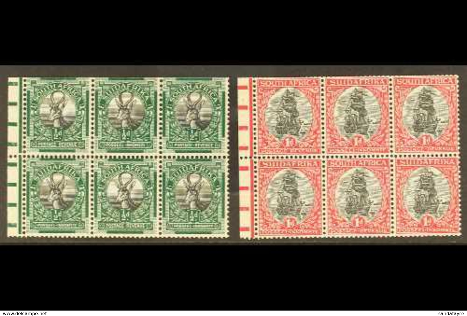 BOOKLET PANES 1926 ½d & 1d Booklet Panes Of 6, Both Watermark Inverted, London Printings, SG 30cw, 31dw, Ex SG SB5, Very - Unclassified