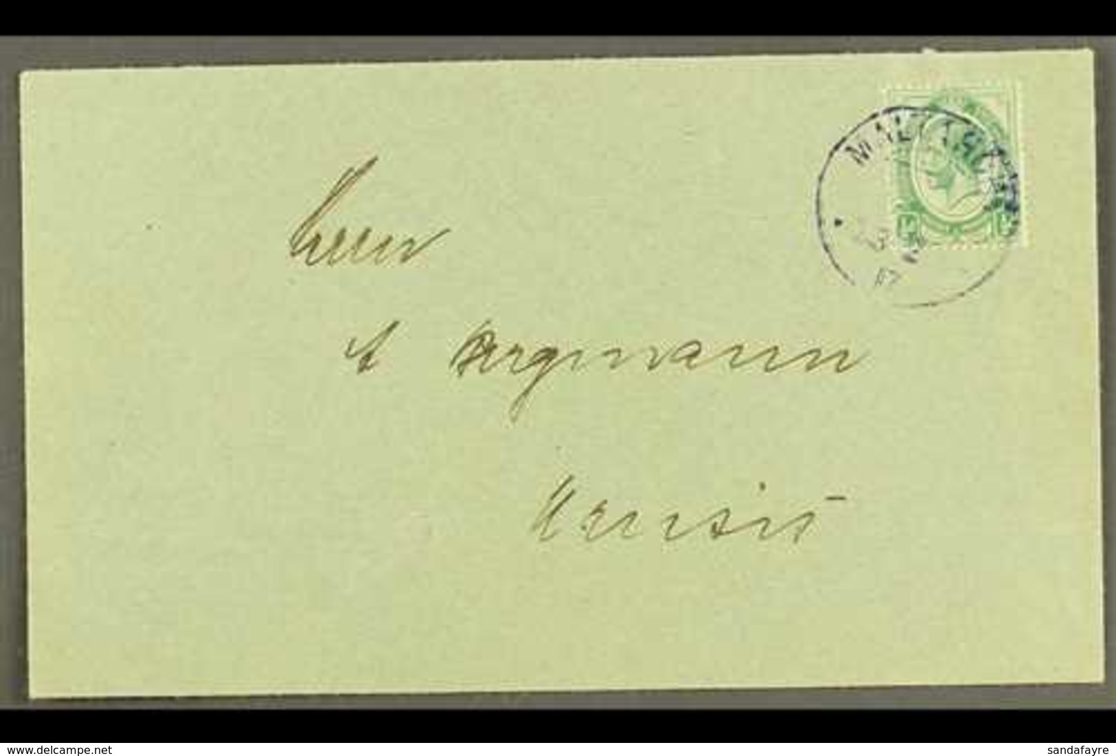 1917 (23 Feb) Cover Bearing ½d Union Stamp Tied By Fine "MALTAHOHE" Violet Cds Postmark, Putzel Type B2 Oc, With "2" In  - South West Africa (1923-1990)