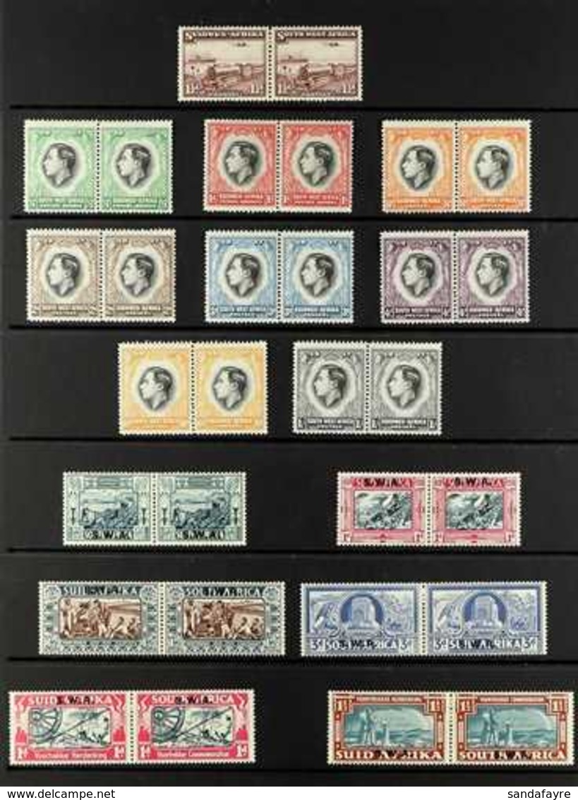 1937-1949 KGVI FINE MINT COLLECTION A Complete Run From The 1937 3d "Mail Train" To The 1949 Voortrekker Set, SG 96/143  - South West Africa (1923-1990)