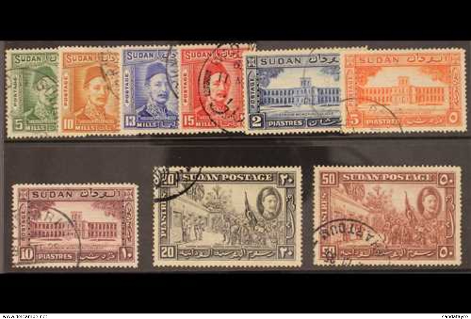 1935 General Gordon Complete Set, SG 59/67, Very Fine Used. (9 Stamps) For More Images, Please Visit Http://www.sandafay - Sudan (...-1951)