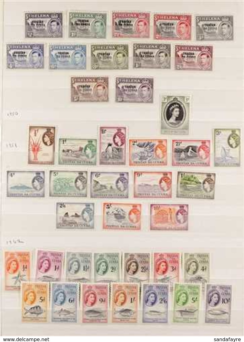 1952-1968 COMPLETE FINE MINT COLLECTION On Stock Pages, ALL DIFFERENT, Includes 1952 Opts Set, 1954 Pictorials Set, 1960 - Tristan Da Cunha