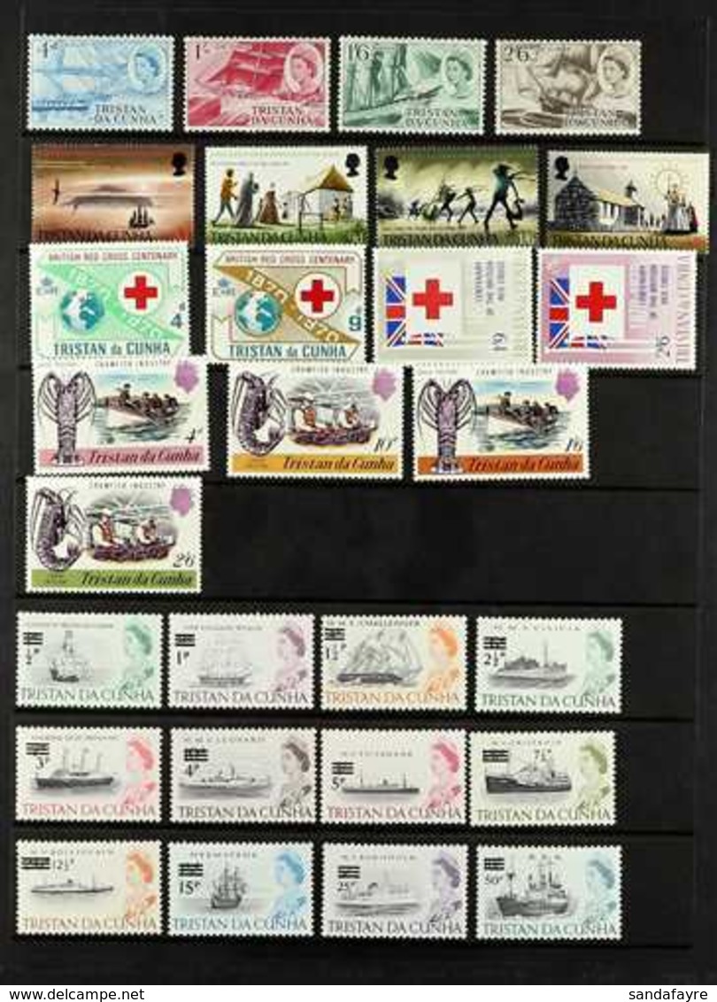 1969-1992 NEVER HINGED MINT COLLECTION On Stock Pages, All Different, Complete From 1969 To 1982, Includes 1972 Flowerin - Tristan Da Cunha