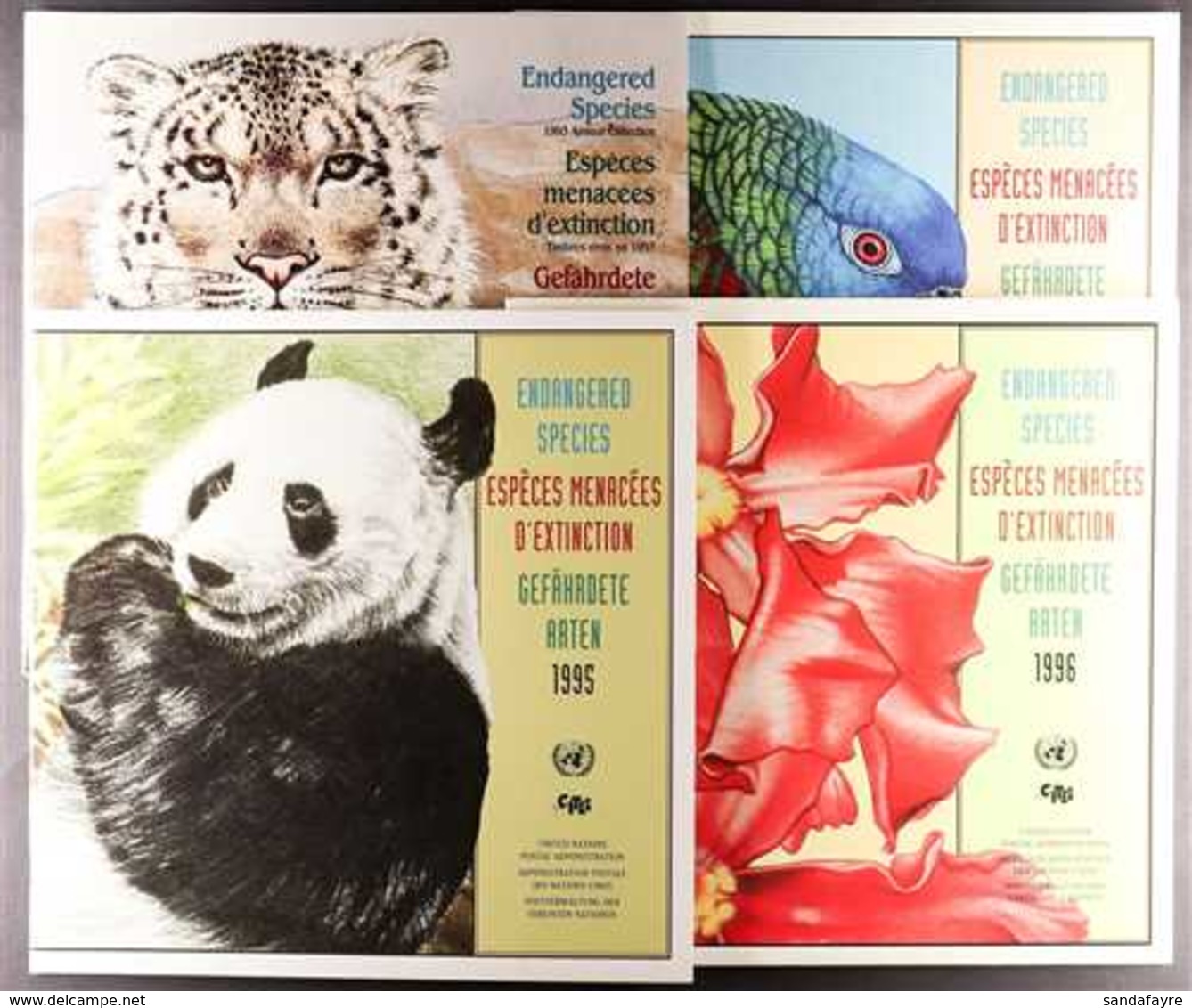 ENDANGERED SPECIES ANNUAL YEAR PACKS 1993-2015 Collection Each Containing All Three Offices Issues NHM, Most Years Prese - Other & Unclassified