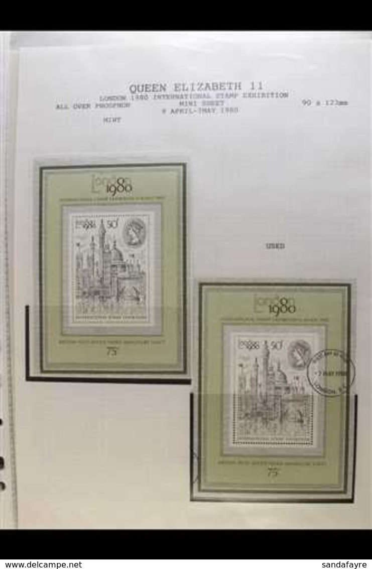 1971-2006 COMMEMORATIVES NEVER HINGED MINT & USED COLLECTION - In Four Volumes, Largely Complete For Sets & Miniature Sh - Other & Unclassified