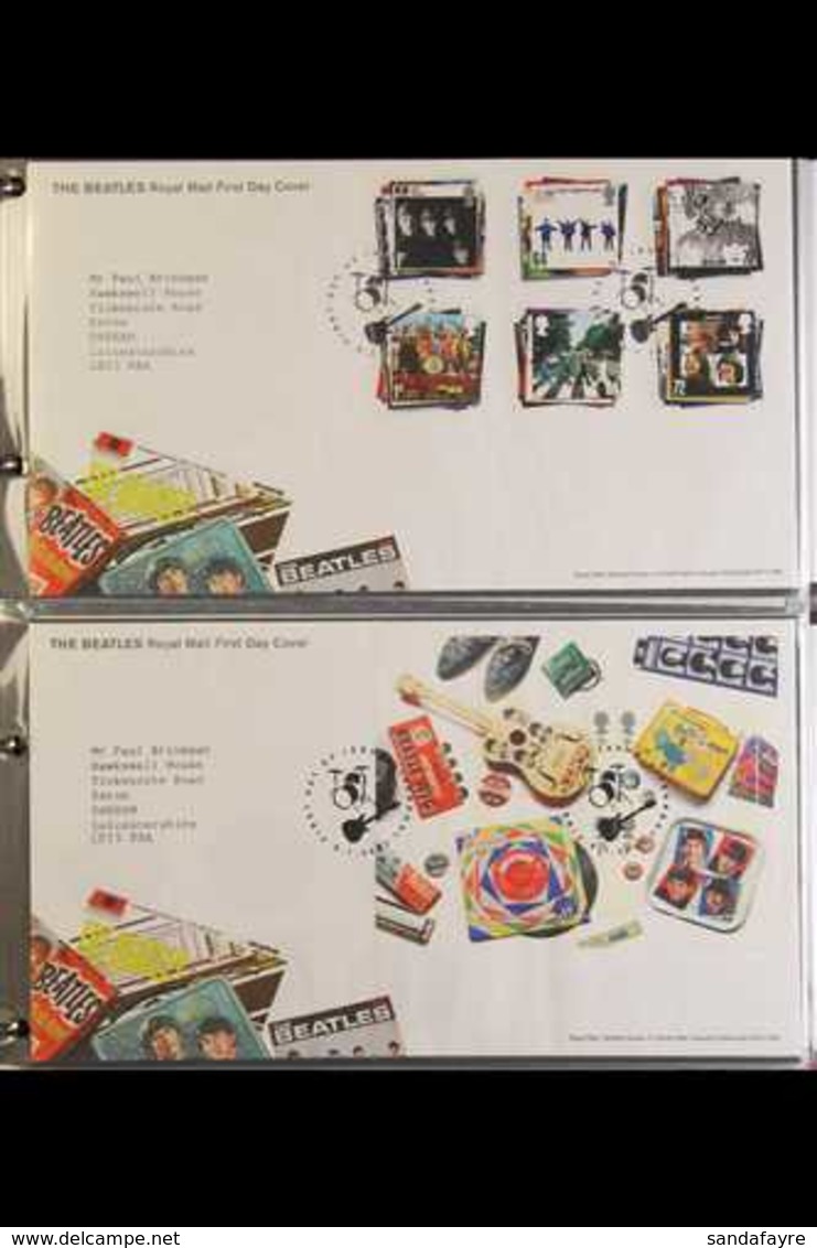 2007-2009 COMPLETE COLLECTION Of Commemorative First Day Covers From 2007 Beatles Set Through To The 2009 Christmas Set  - FDC