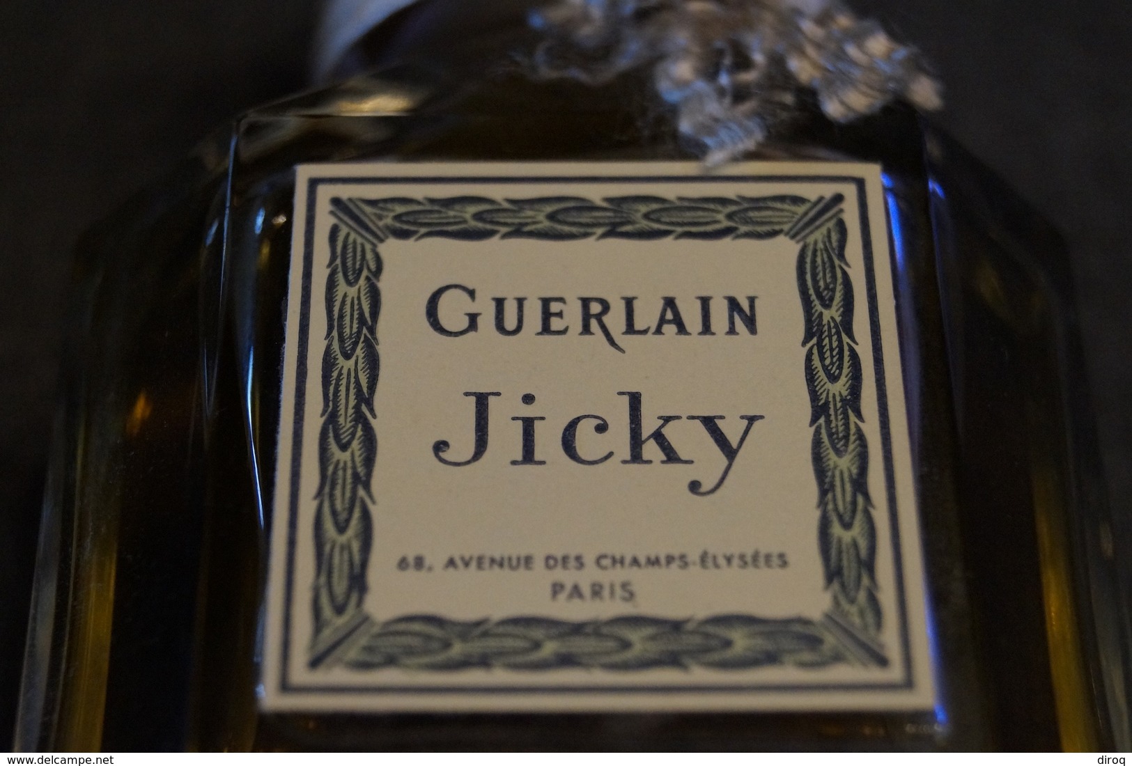 Guerlain ,parfum,Baccarat,Jicky,RARE,ancien,pleine Avec Plombage D'époque Et Sa Boîte D'origine,coffret 12 Cm/9 Cm. - Miniature Bottles (in Box)