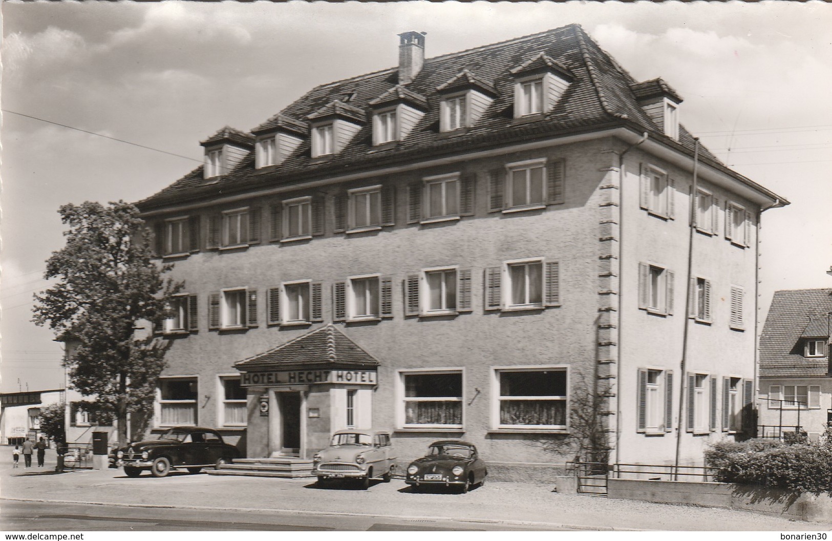 CPSM  ALLEMAGNE FRIEDRICHSHAFEN BODENSEE HOTEL HECHT PORSCHE - Friedrichshafen