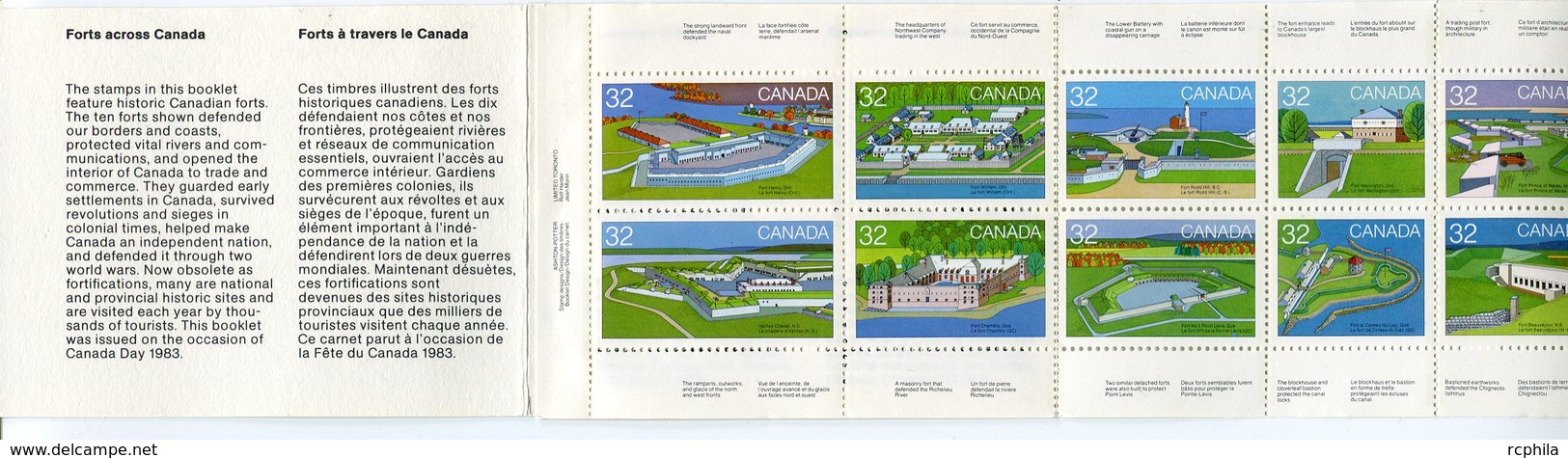 RC 16015 CANADA BK86 FORTS ACROSS CANADA CARNET COMPLET BOOKLET MNH NEUF ** - Full Booklets