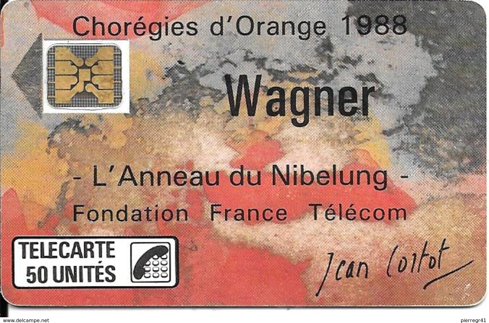 CARTE-PUBLIC-F23A-50U-SC4 On-1988-WAGNER-V°N°6Pe 102892--UTILISE-TBE LUXE - 1988