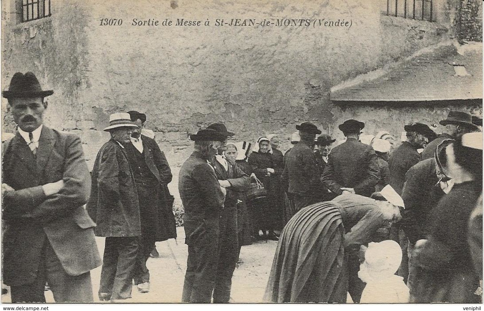 ST JEAN DE MONT - VENDEE - SORTIE DE MESSE - 1917 - Saint Jean De Monts