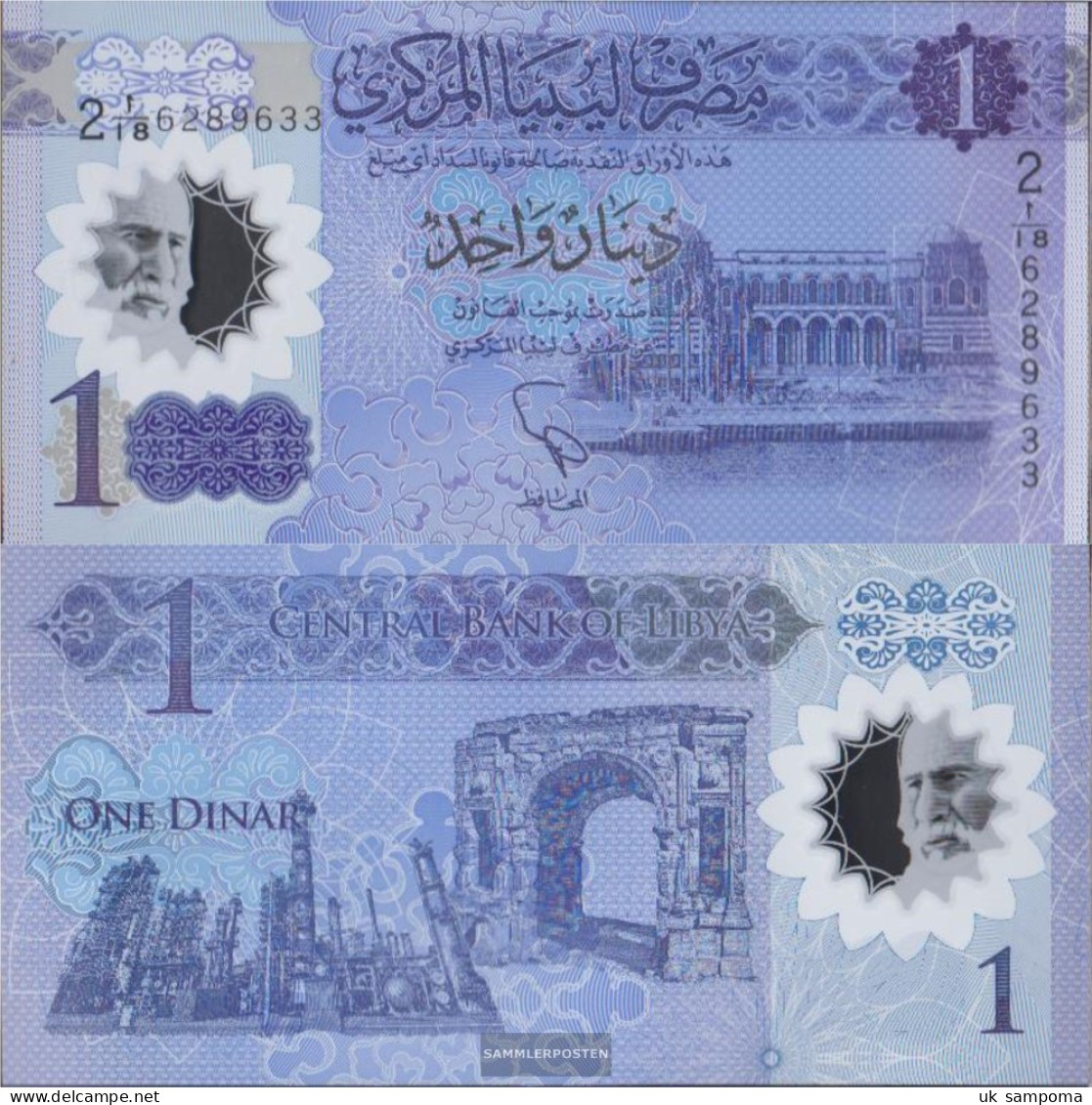 Libya Pick-number: NEW Uncirculated 2019 1 Dinar - Libia