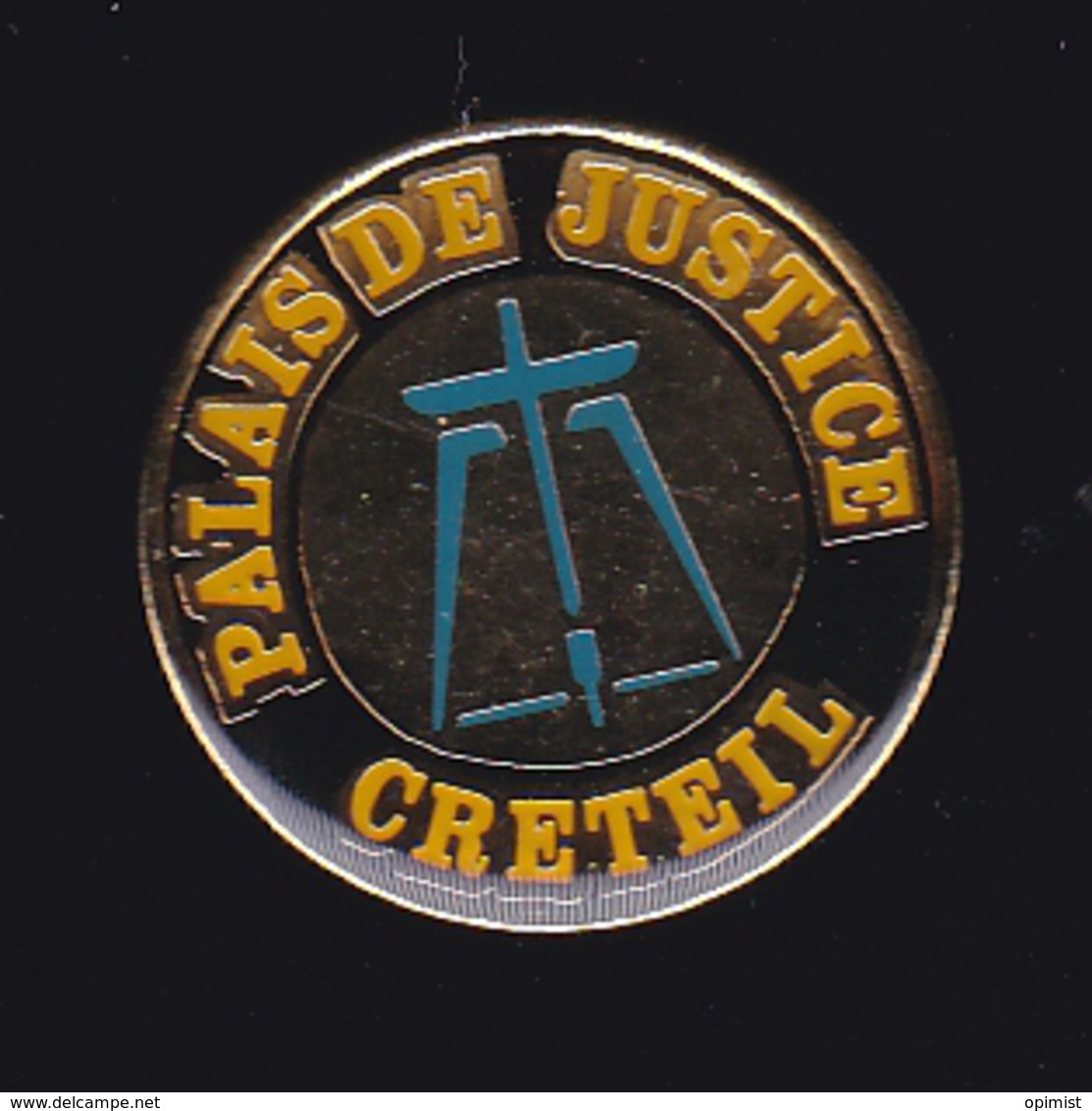 63391- Pin's.Palais De Justice De Creteil.Balance.avocat.. - Steden