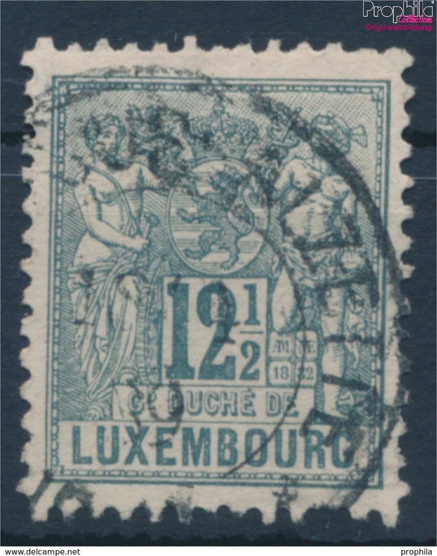 Luxemburg Mi.-Nr.: 50A Fein (B-Qualität) Gestempelt 1882 Alegorie (9411616 - 1882 Allégorie