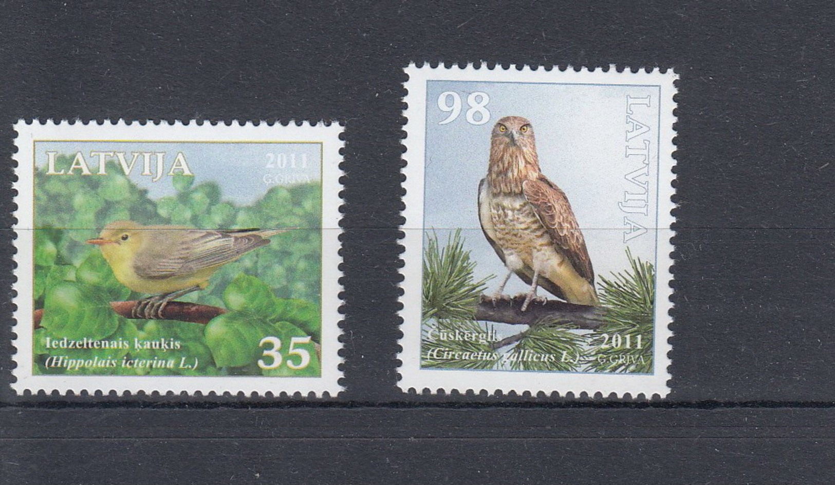 Lettland Michel Cat.No. Mnh/** 816/817 Birds - Lettonie