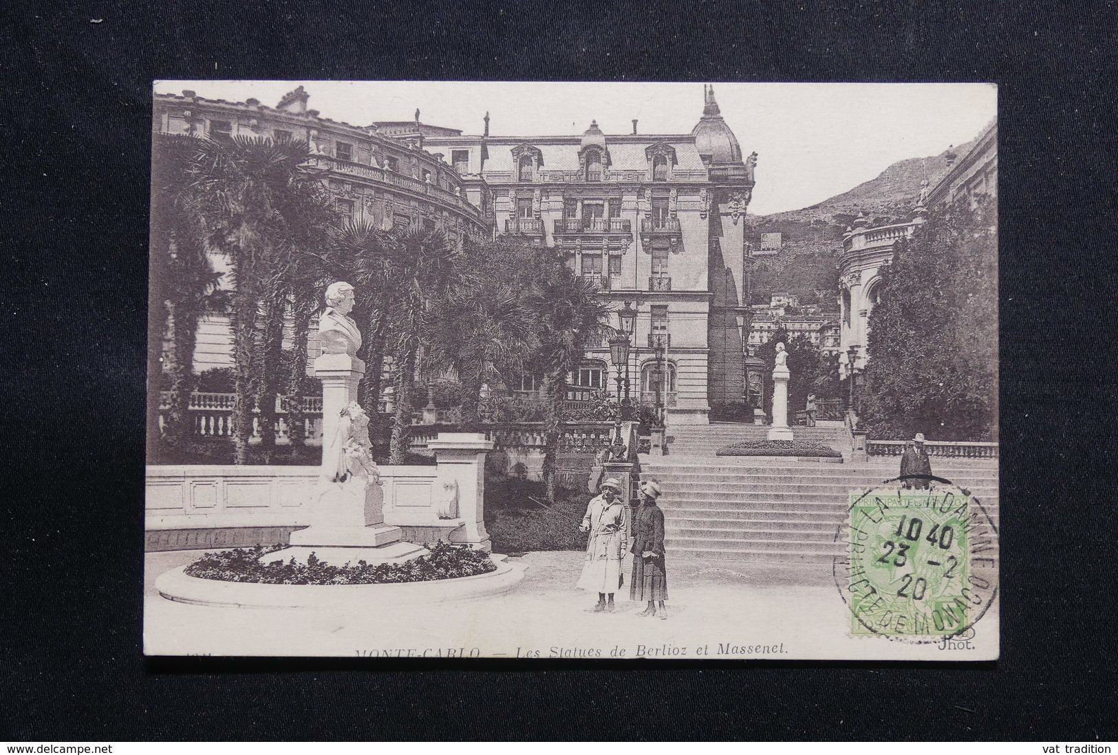 MONACO - Affranchissement De La Condamine Sur Carte Postale En 1920 Pour Lyon - L 55522 - Lettres & Documents