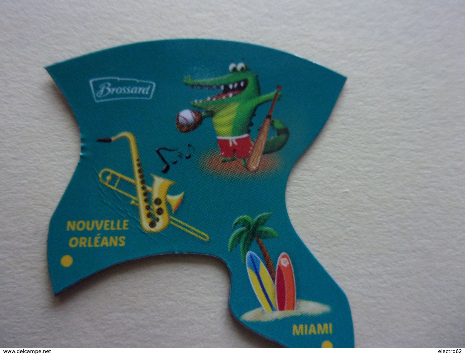 Magnet Brossard Savane Nouvelle Orléans Miami Alligator Caïman Crocodile ? Surf Surtear Surfen - Tourisme