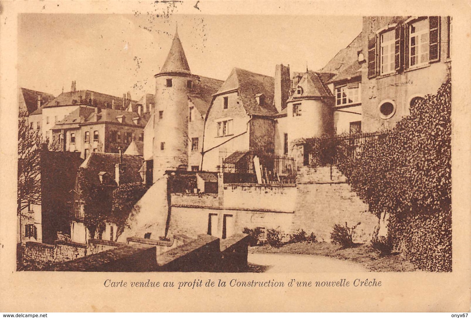 Carte Postale Photo LUXEMBOURG-VILLE (Grand Duché Du Luxembourg) Nouvelle Crêche Cachet Timbre-Briefstempel-Stamp - Luxemburg - Stad