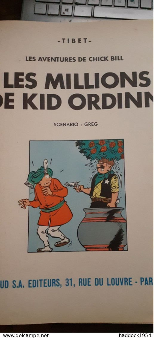 Les Millions De Kid Ordinn TIBET Collection Jeune Europe Dargaud 1966 - Chick Bill