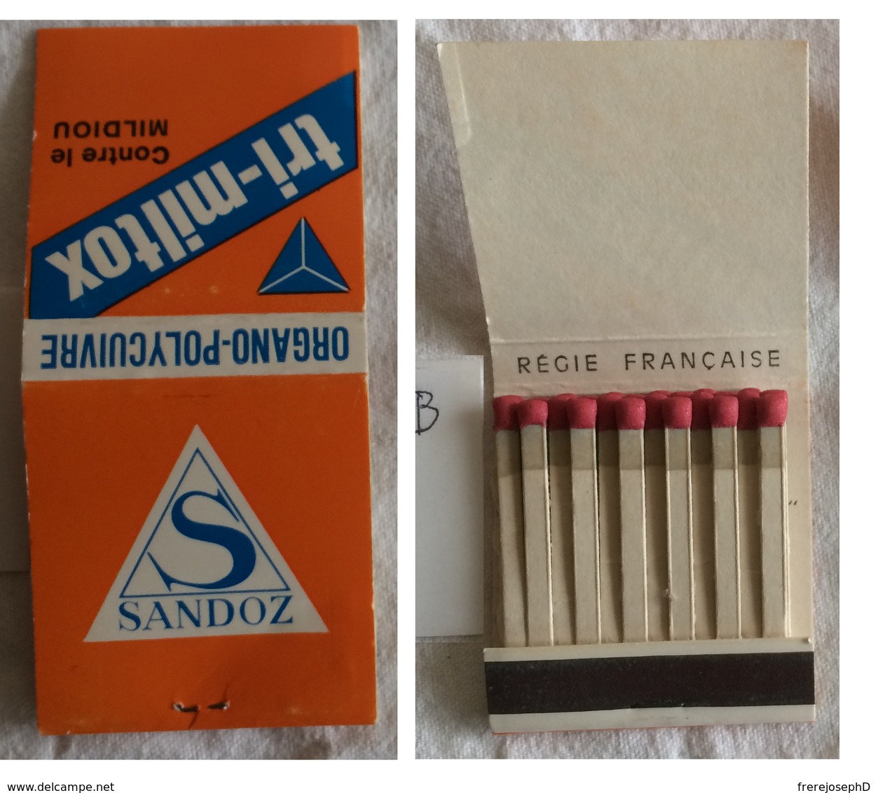 Pochette D'allumettes: Tri Miltox. Sandoz. (B) - Boites D'allumettes