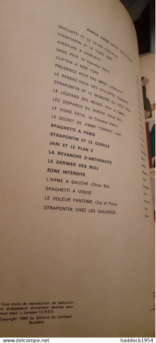 L'arme à Gauche TIBET Collection Jeune Europe Le Lombard 1965 - Chick Bill