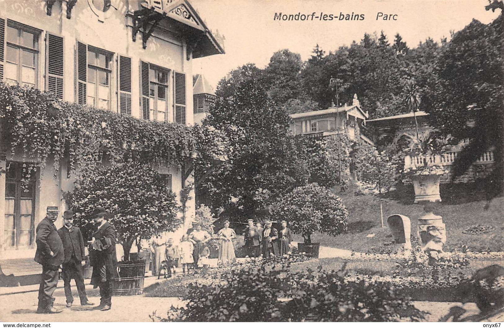 MONDORF-LES-BAINS-MUNNEREF Canton Remich (Luxembourg)  Le Parc Kunstverlag P. C. Schoren, Luxemburg 2 SCANS - Bad Mondorf